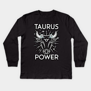 Taurus Power Kids Long Sleeve T-Shirt